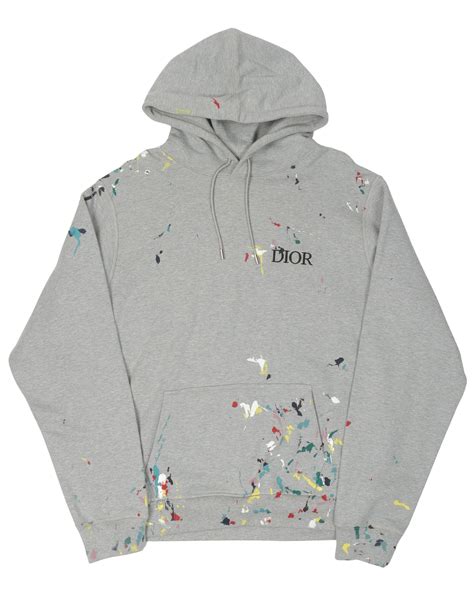 dior paint splatter hoodie.